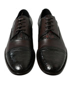 Dolce &amp; Gabbana Brown Exotic Leather Formal Men Dress Shoes