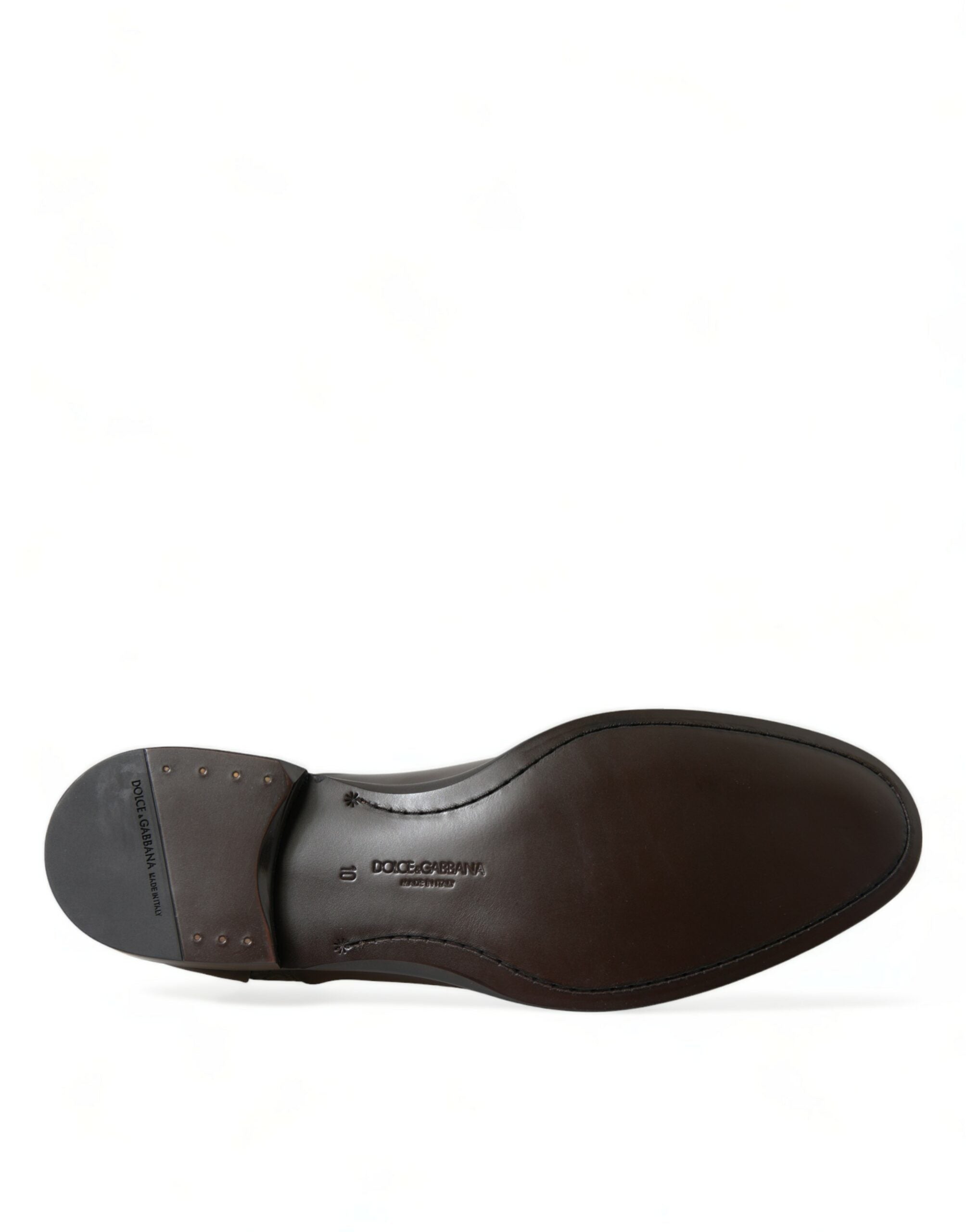 Dolce &amp; Gabbana Brown Exotic Leather Formal Men Dress Shoes