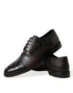 Dolce &amp; Gabbana Brown Exotic Leather Formal Men Dress Shoes