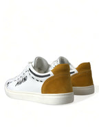 Dolce &amp; Gabbana White Leather LOVE Milano Men Sneakers Shoes