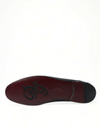 Dolce &amp; Gabbana Blue Crocodile Leather Loafers Slip On Shoes