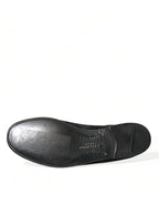 Dolce &amp; Gabbana Black RUNWAY Velor AMALFI Loafers Shoes