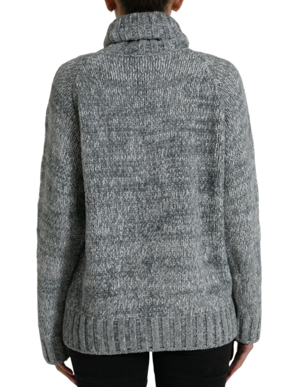 Dolce &amp; Gabbana Gray Cashmere Turtle Neck Pullover Sweater