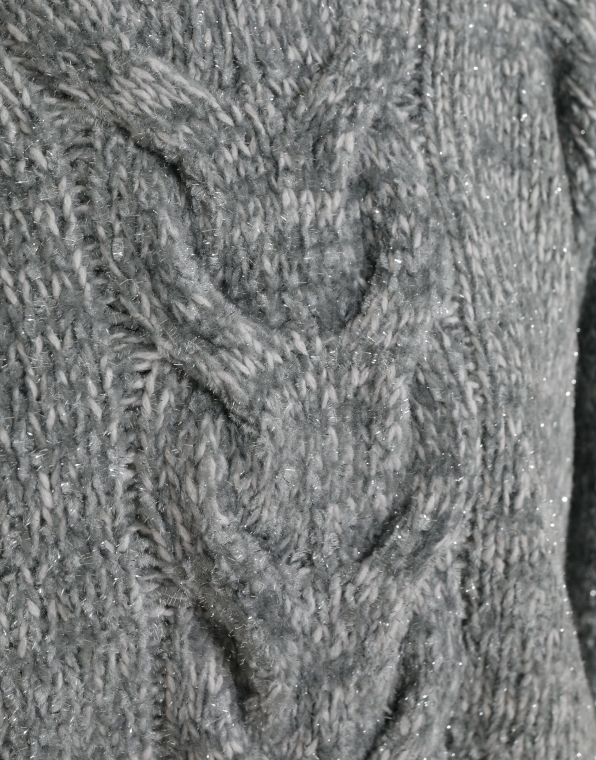 Dolce &amp; Gabbana Gray Cashmere Turtle Neck Pullover Sweater