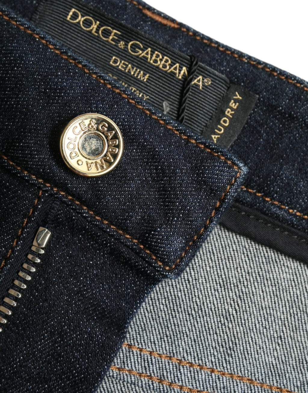 Dolce &amp; Gabbana Blue Cotton Stretch Denim Skinny Jeans