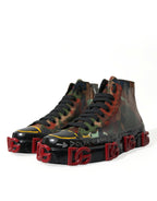 Dolce &amp; Gabbana Multicolor Camouflage High Top Sneakers Shoes