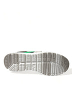 Dolce &amp; Gabbana Multicolor Leather Suede Low Top Sneakers Shoes