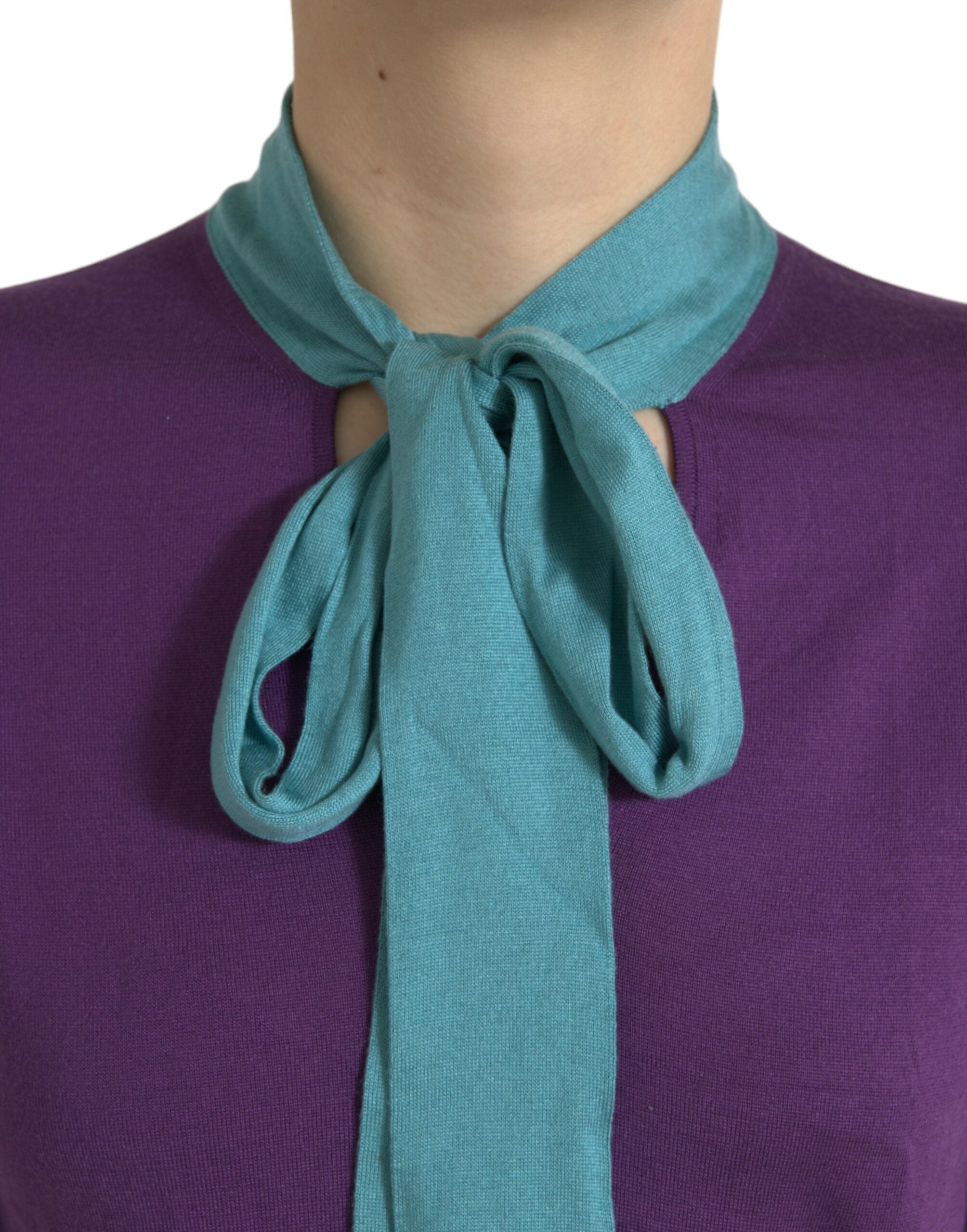 Dolce &amp; Gabbana Multicolor Bow Fastening Pullover Sweater