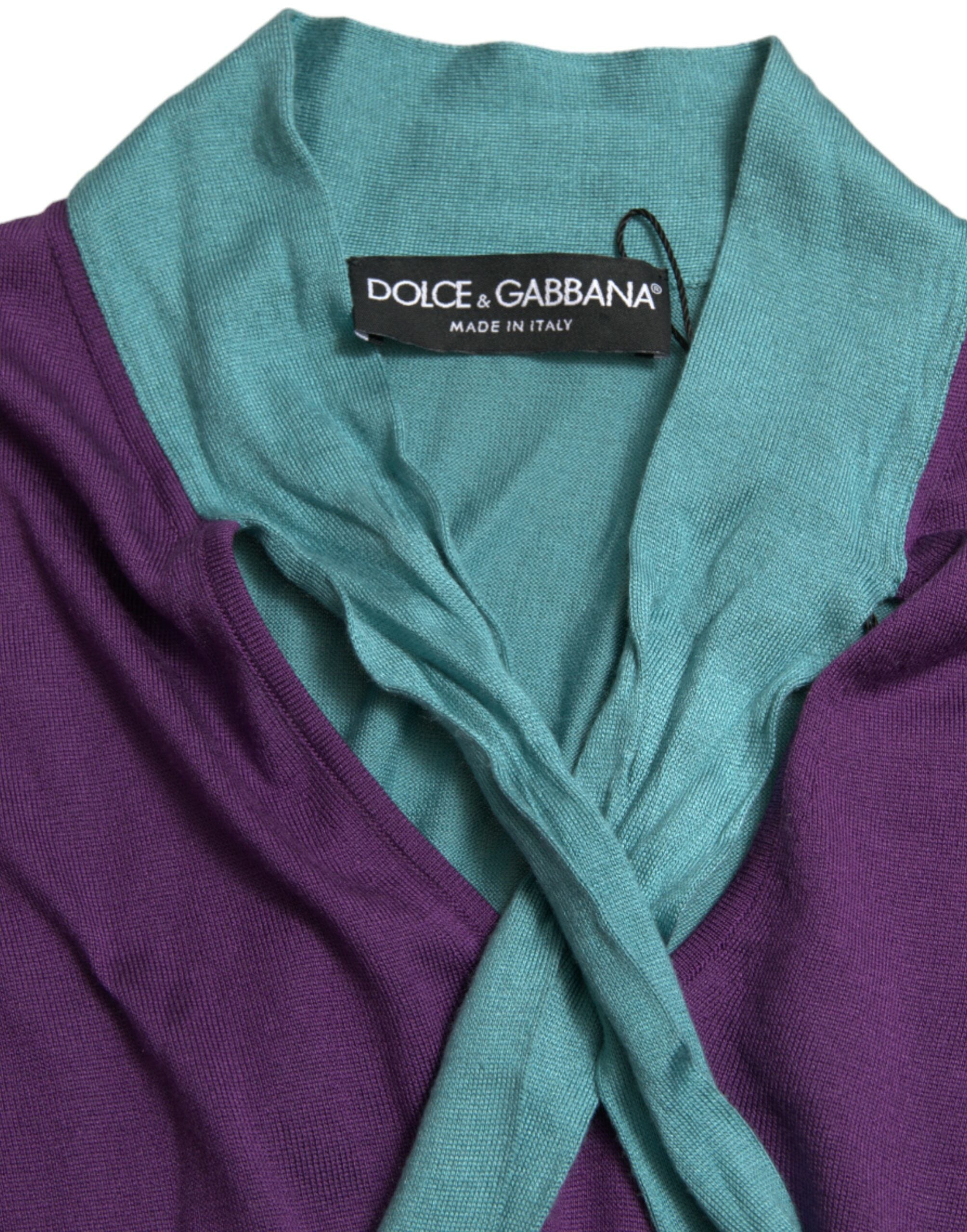 Dolce &amp; Gabbana Multicolor Bow Fastening Pullover Sweater