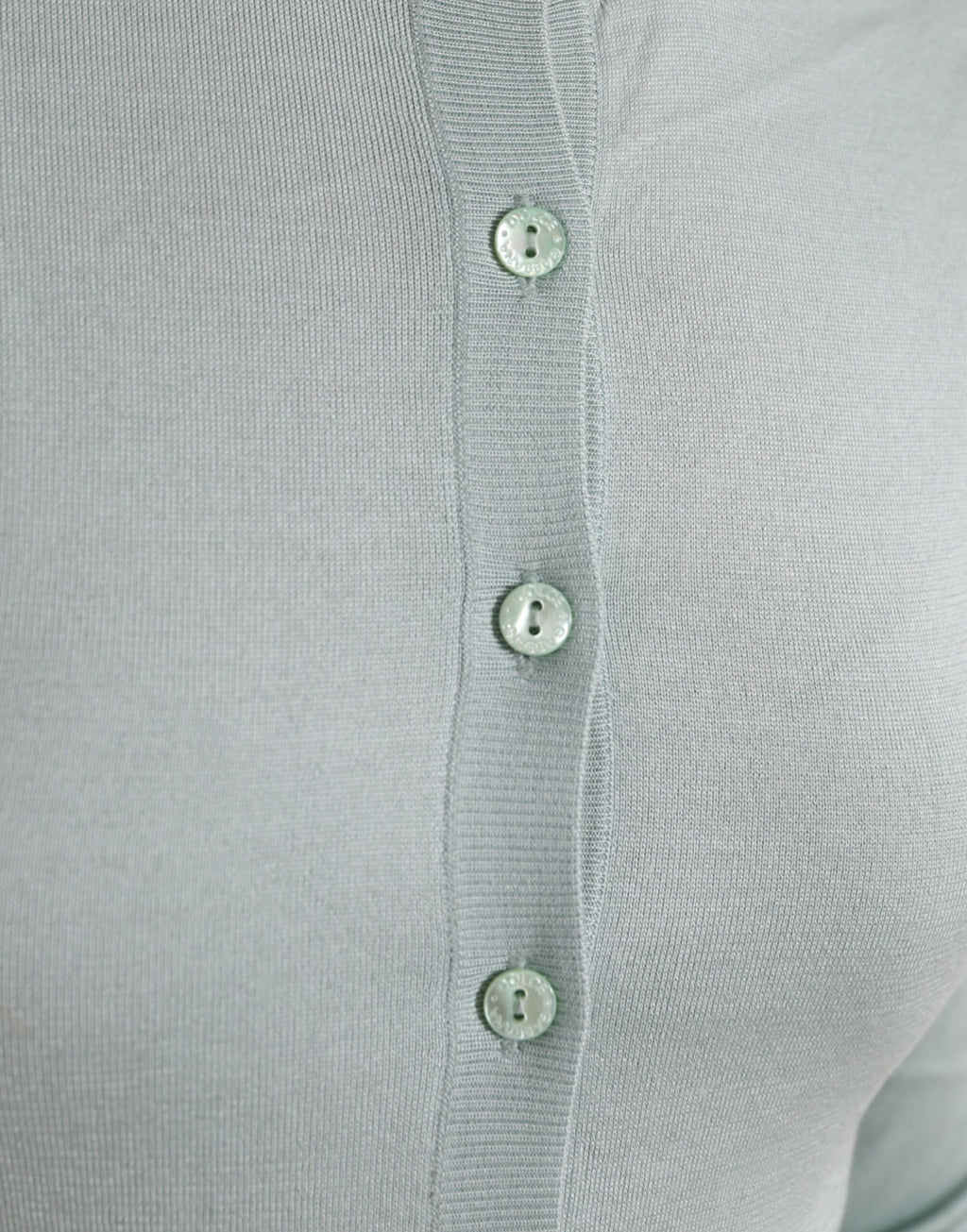 Dolce &amp; Gabbana Light Blue Silk Crew Neck Cardigan Sweater