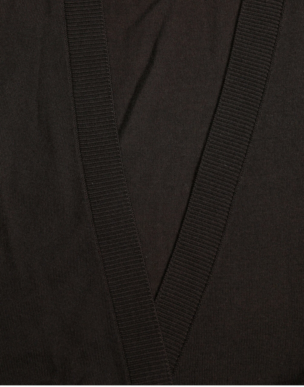 Dolce &amp; Gabbana Black Wool V-neck Crossed Cardigan Sweater