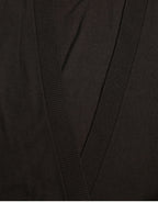 Dolce &amp; Gabbana Black Wool V-neck Crossed Cardigan Sweater