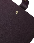 Dolce &amp; Gabbana Dark Brown Leather Logo Plaque Cover Sleeve Tablet Case