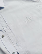 Dolce &amp; Gabbana Sky Blue Cotton Men Formal GOLD Dress Shirt