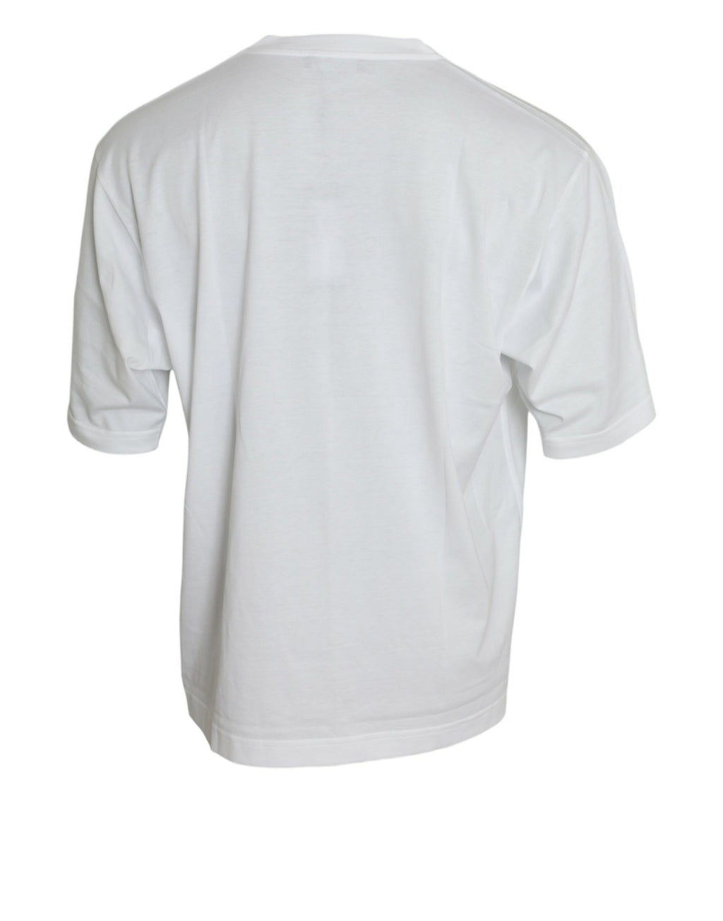 Dolce &amp; Gabbana White Cotton Short Sleeves Crewneck T-shirt