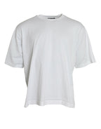 Dolce &amp; Gabbana White Cotton Short Sleeves Crewneck T-shirt
