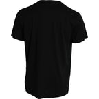 Dolce &amp; Gabbana Black Silver Chain Short Sleeve T-shirt
