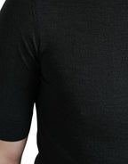 Dolce &amp; Gabbana Dark Gray Crew Neck Short Sleeves T-shirt
