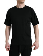 Dolce &amp; Gabbana Black Logo Embossed Crew Neck Short Sleeves T-shirt
