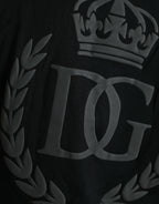 Dolce &amp; Gabbana Black Logo Embossed Crew Neck Short Sleeves T-shirt