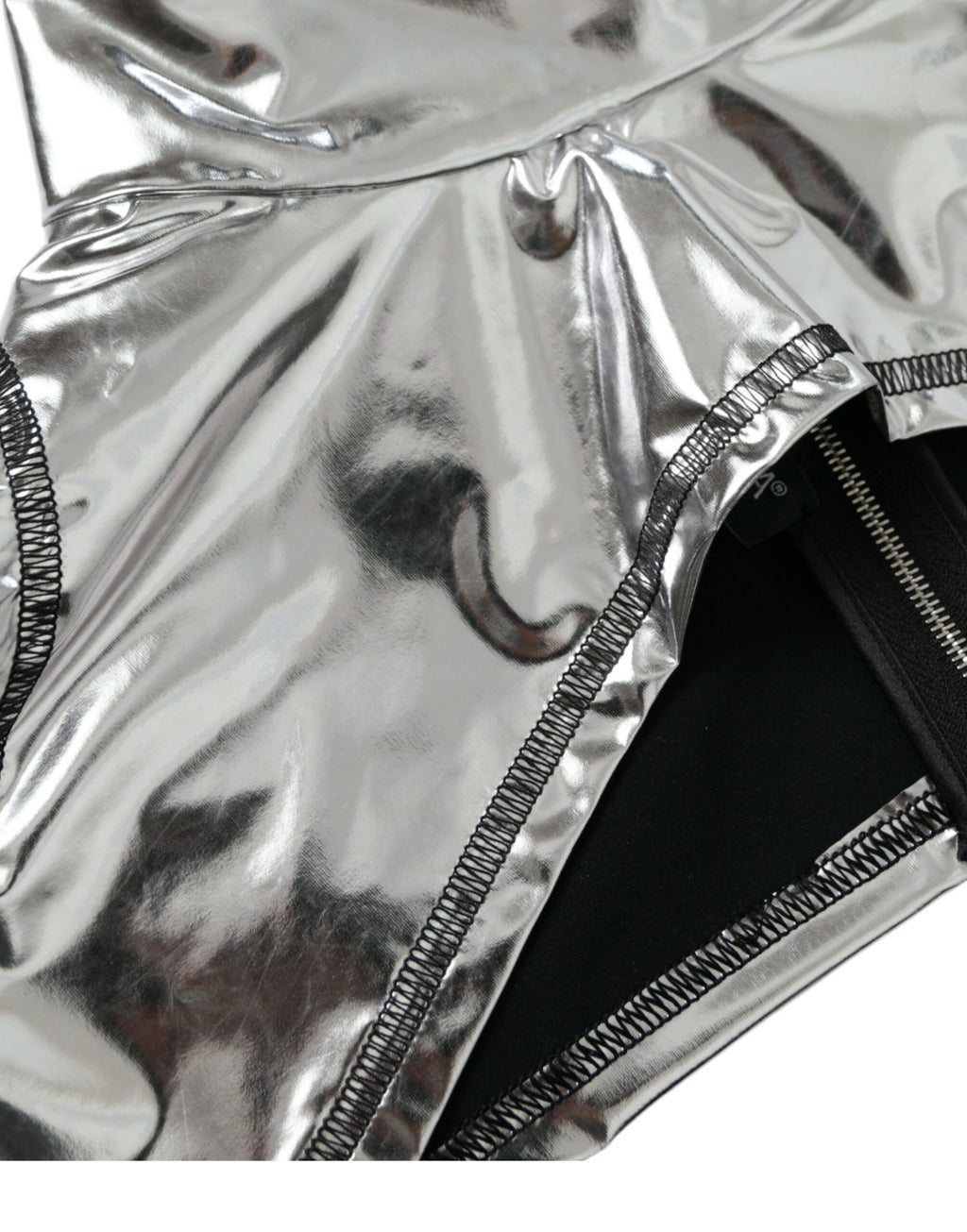 Dolce &amp; Gabbana Silver Polyester Stretch Top