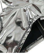 Dolce &amp; Gabbana Silver Polyester Stretch Top