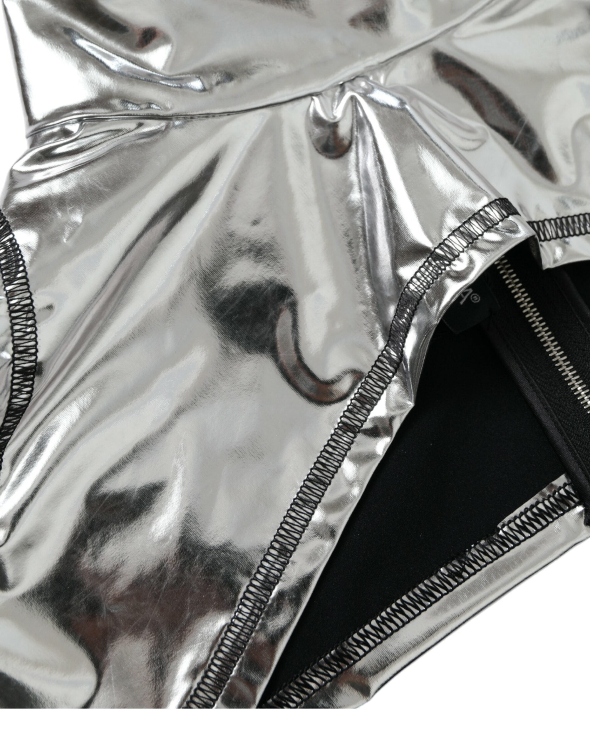 Dolce &amp; Gabbana Silver Polyester Stretch Top