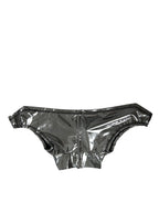 Dolce &amp; Gabbana Silver Polyester Stretch Top
