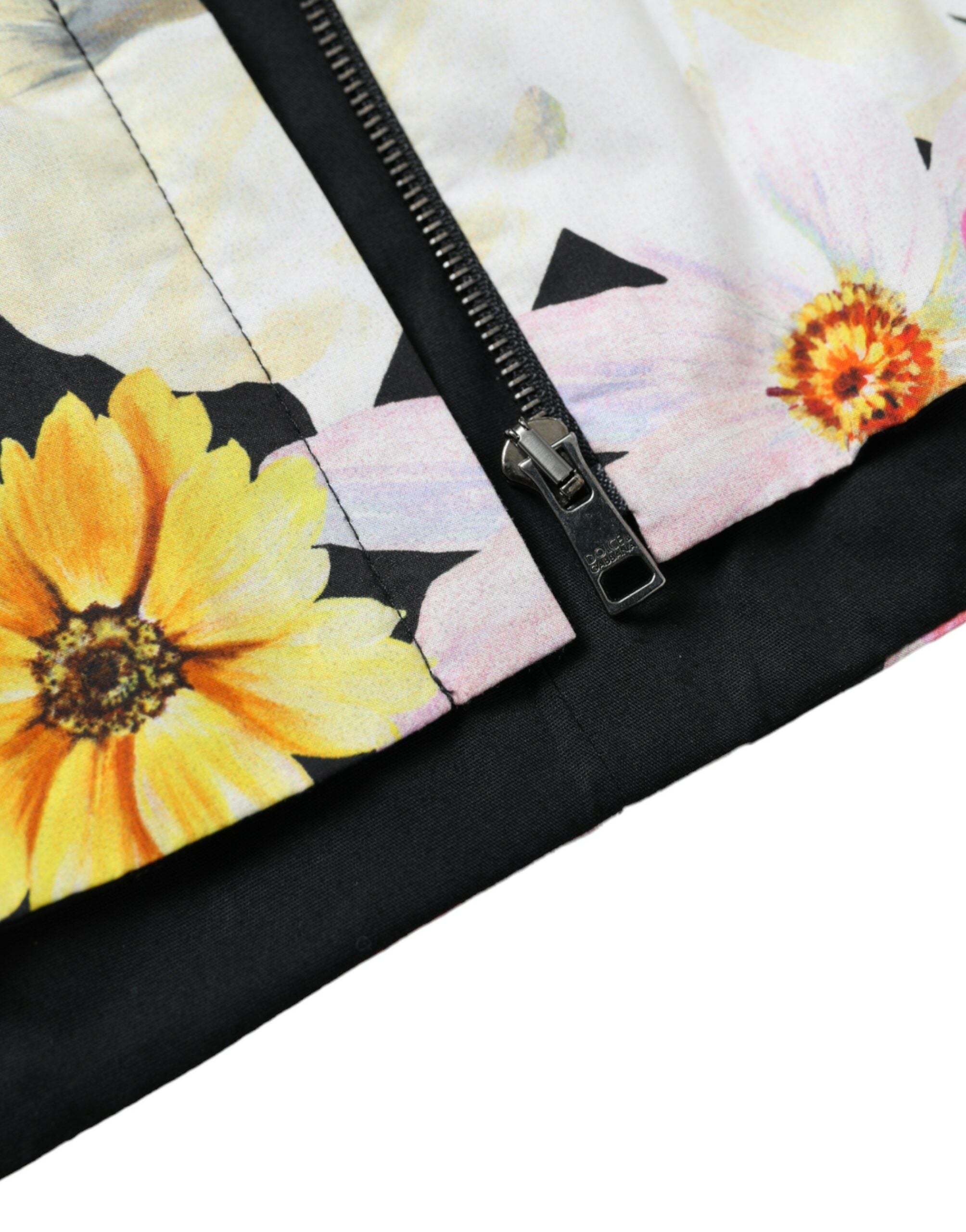 Dolce &amp; Gabbana Multicolor Floral Sleeveless Bustier Crop Top