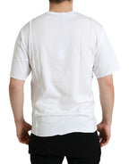 Dolce &amp; Gabbana White Logo Crew Neck Short Sleeves T-shirt