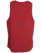 Dolce &amp; Gabbana Red Leopard Print Sleeveless Tank T-shirt