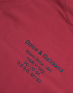 Dolce &amp; Gabbana Red Leopard Print Sleeveless Tank T-shirt