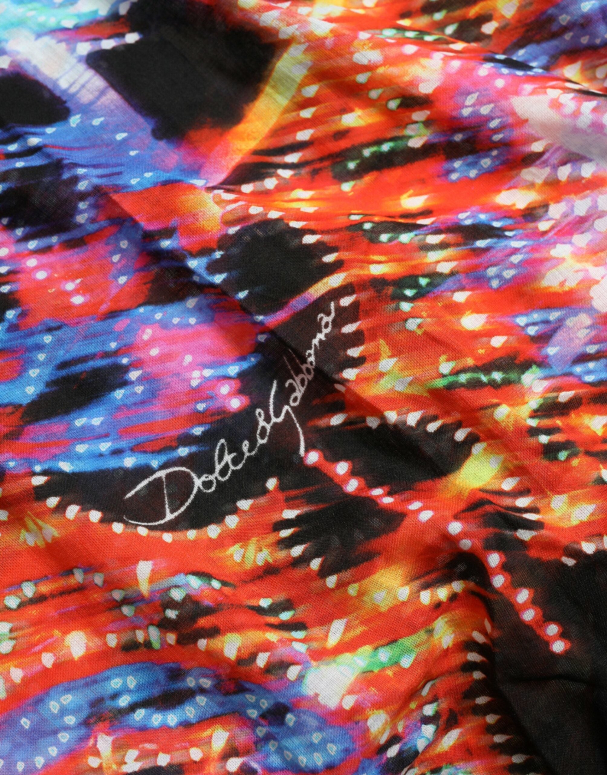 Dolce &amp; Gabbana Multicolor Luminarie Print Cotton T-shirt