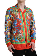 Dolce &amp; Gabbana Multicolor Patterned Button Down Casual Shirt