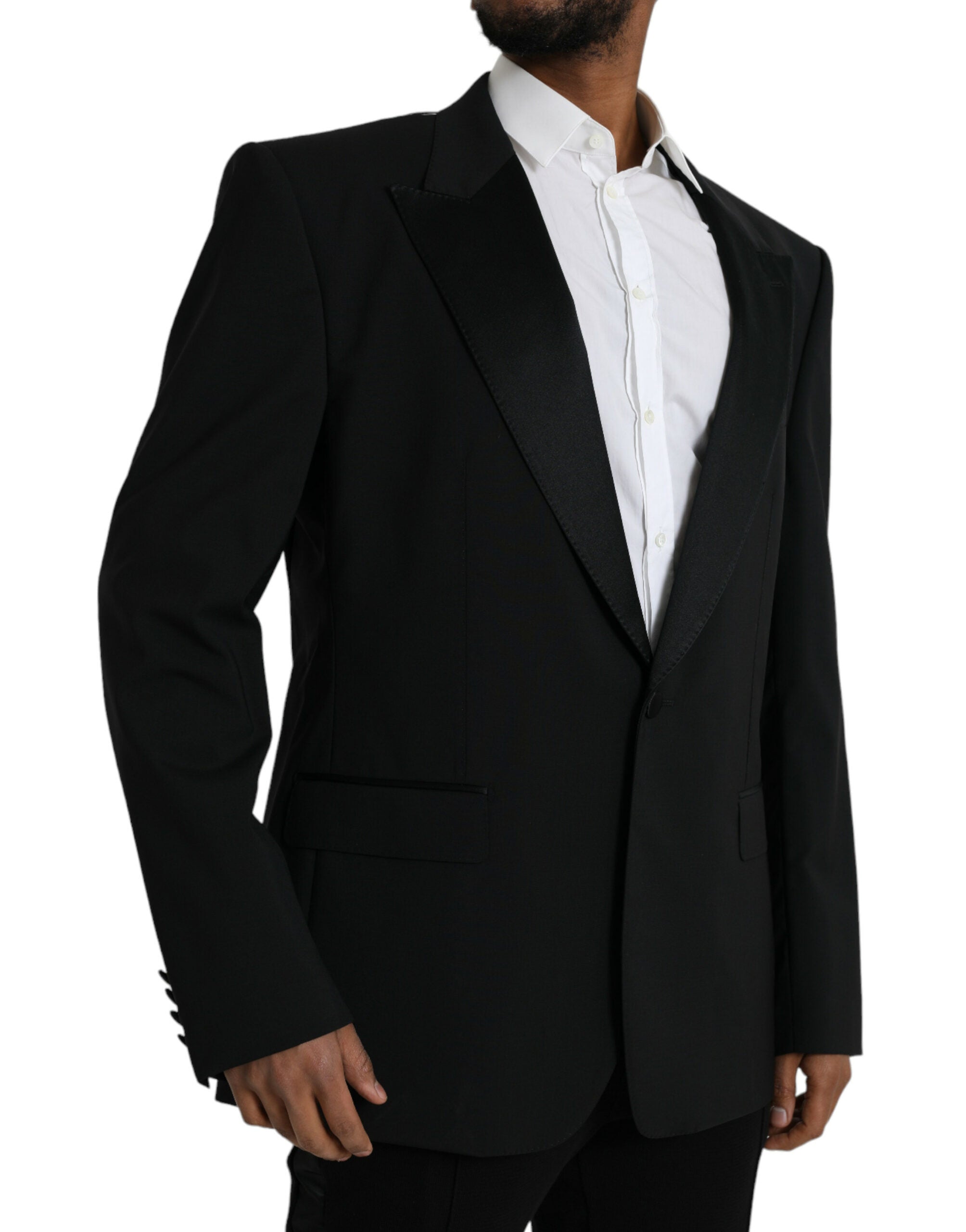 Dolce &amp; Gabbana Black SICILY Single Breasted Coat Blazer