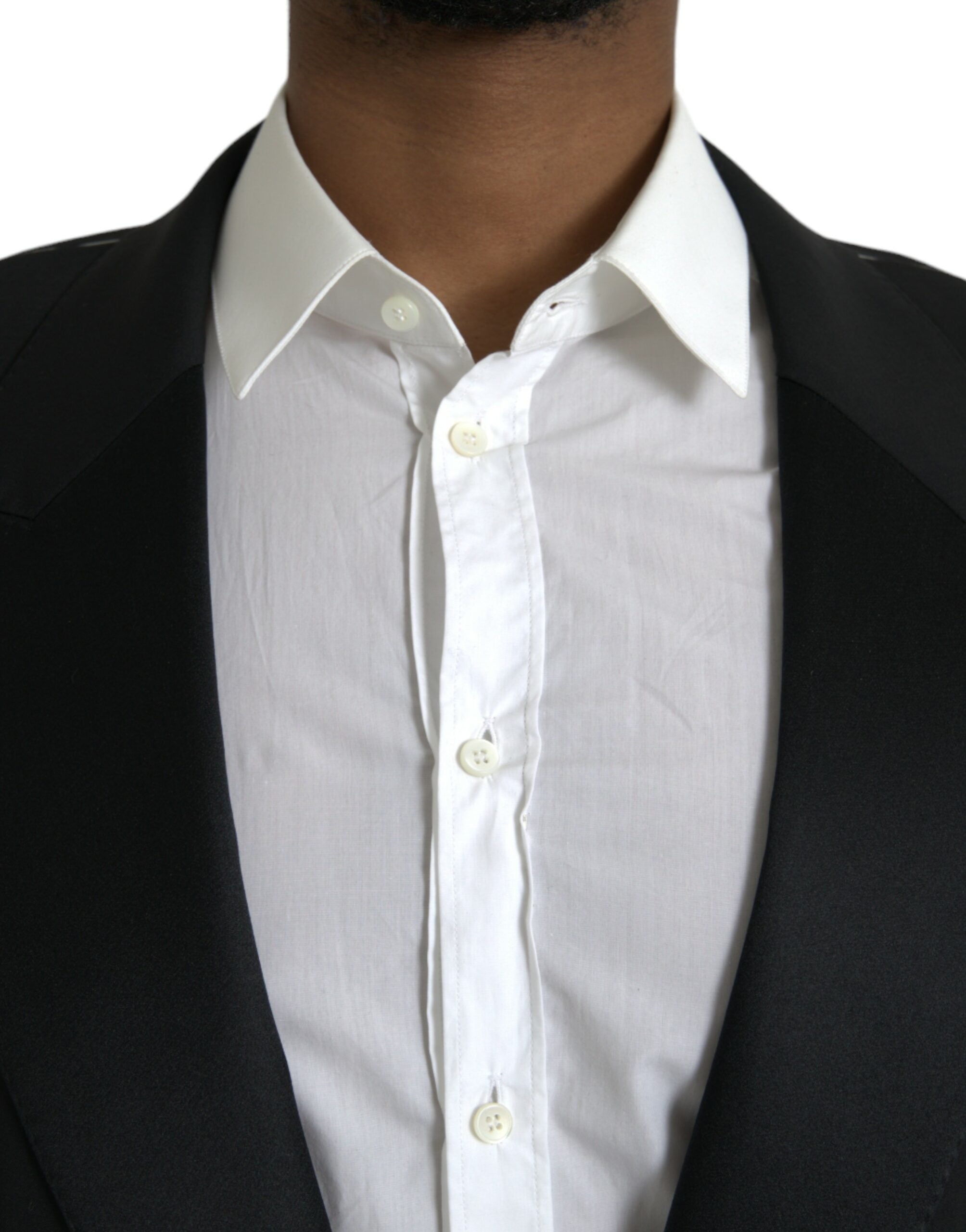 Dolce &amp; Gabbana Black SICILY Single Breasted Coat Blazer