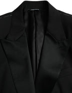 Dolce &amp; Gabbana Black SICILY Single Breasted Coat Blazer