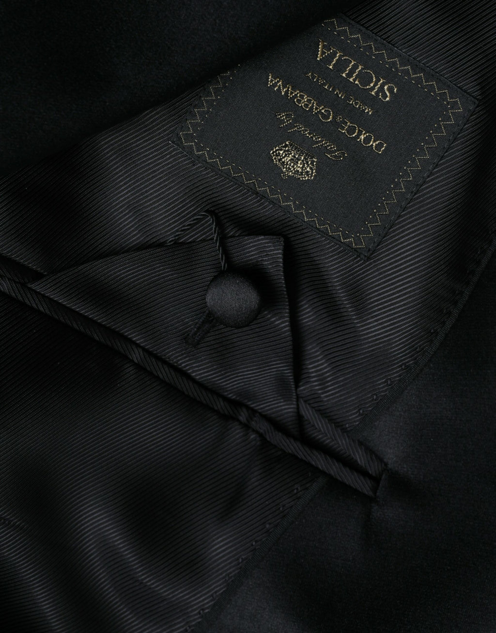 Dolce &amp; Gabbana Black SICILY Single Breasted Coat Blazer