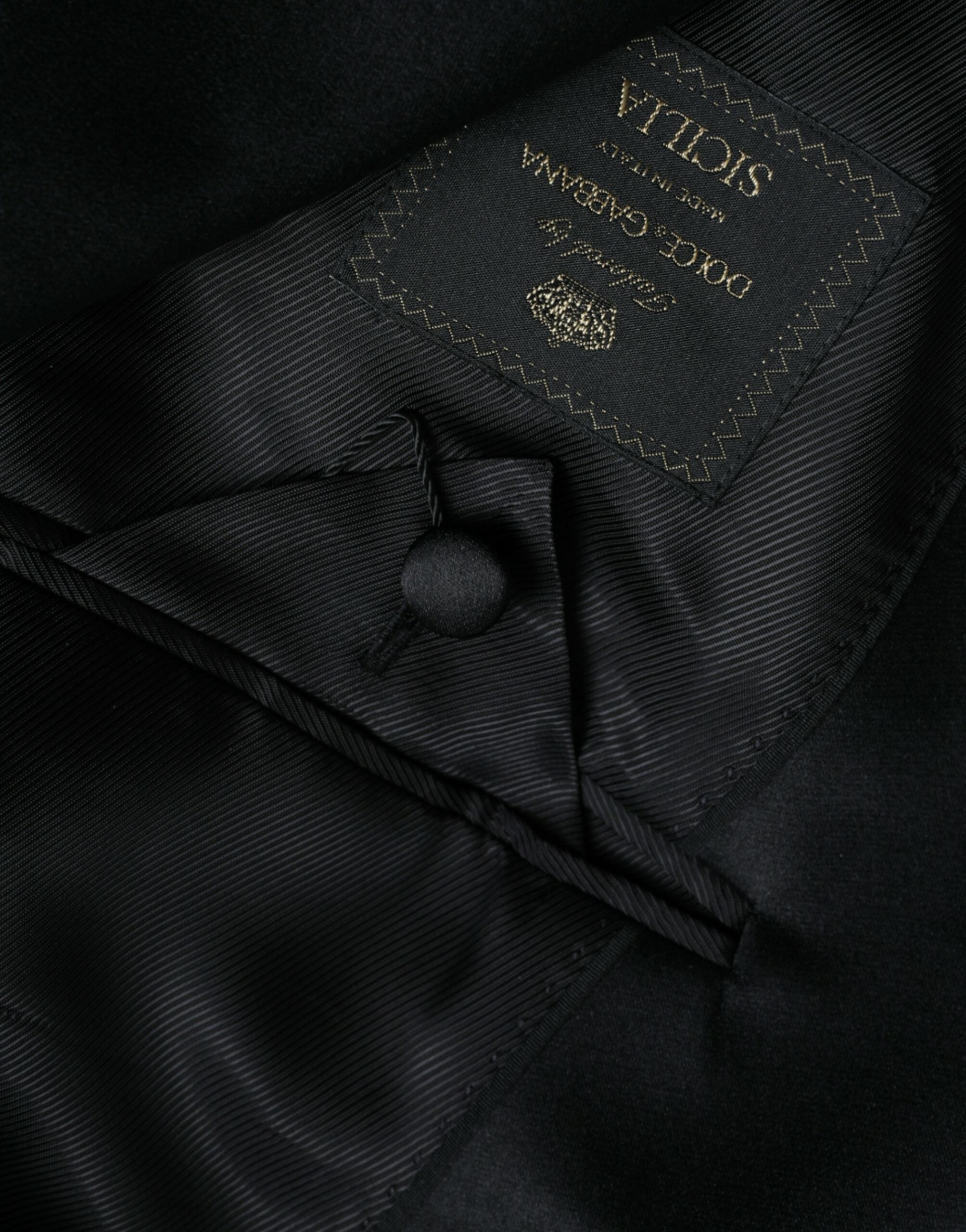 Dolce &amp; Gabbana Black SICILY Single Breasted Coat Blazer
