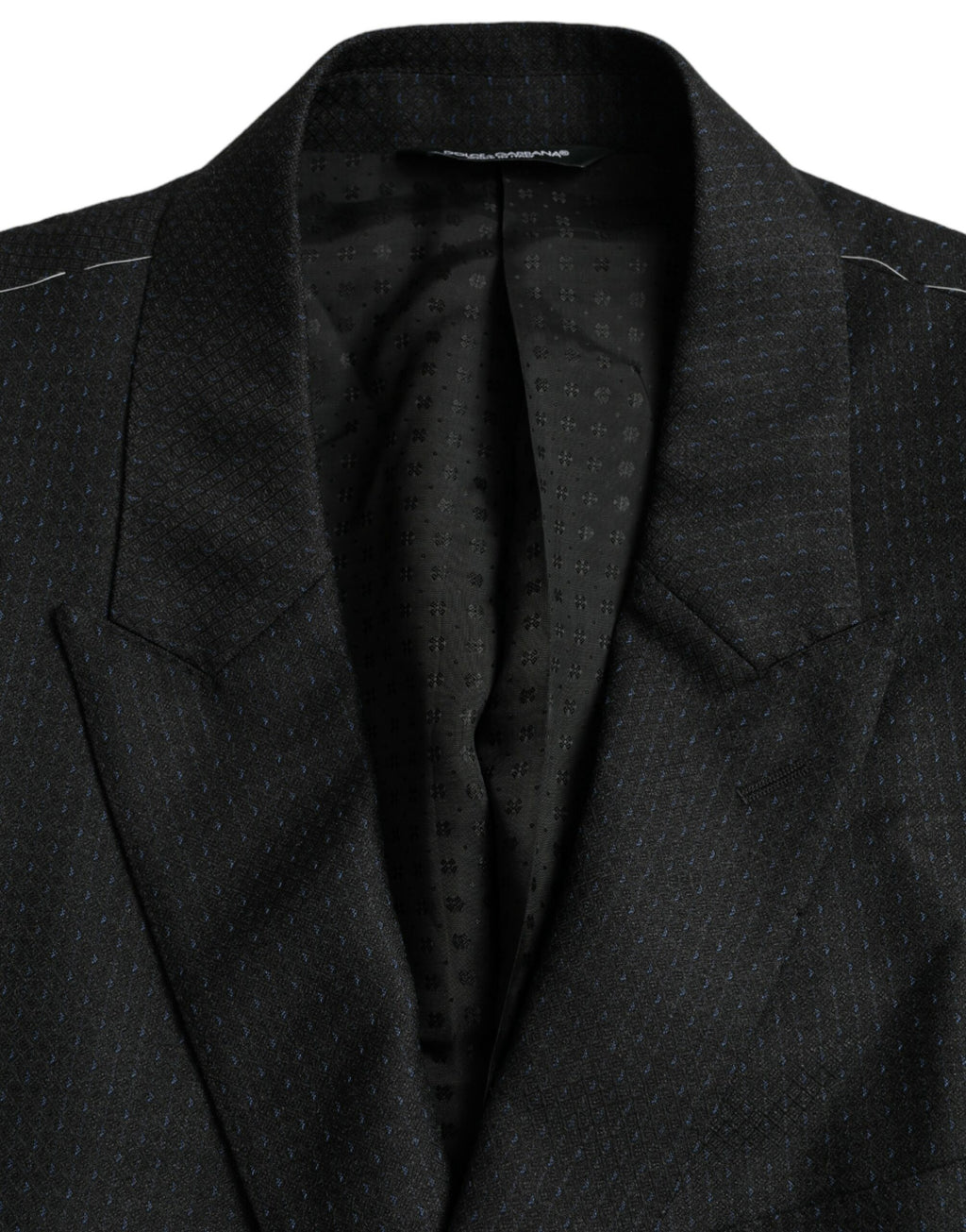 Dolce &amp; Gabbana Black Wool MARTINI Single Breasted Coat Blazer