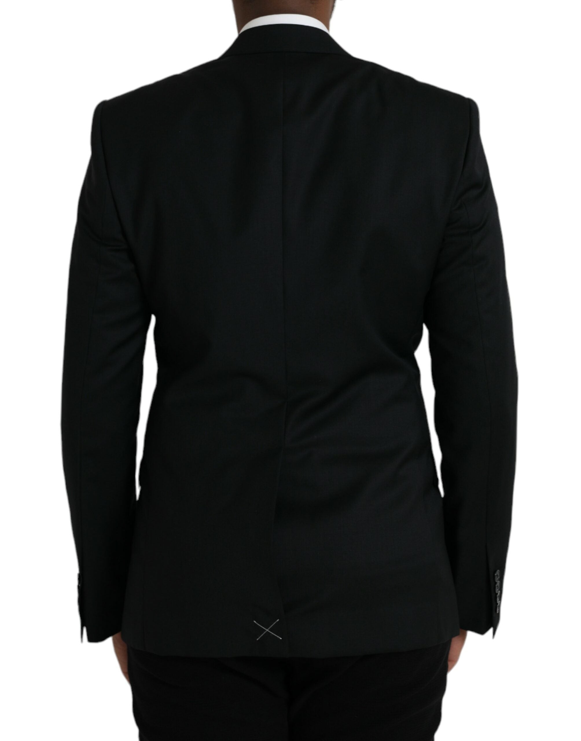 Dolce &amp; Gabbana Black Wool MARTINI Single Breasted Blazer