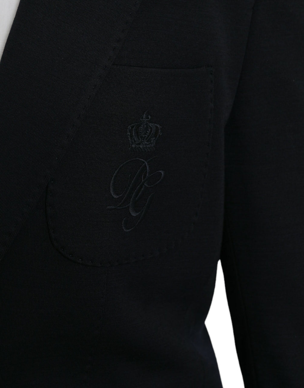 Dolce &amp; Gabbana Black Wool Notch Single Breasted Coat Blazer