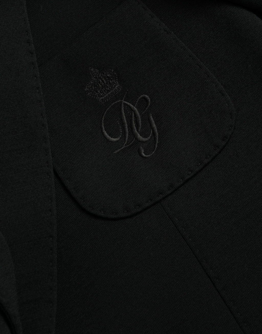 Dolce &amp; Gabbana Black Wool Notch Single Breasted Coat Blazer