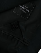 Dolce &amp; Gabbana Black Wool Single Breasted Coat Blazer
