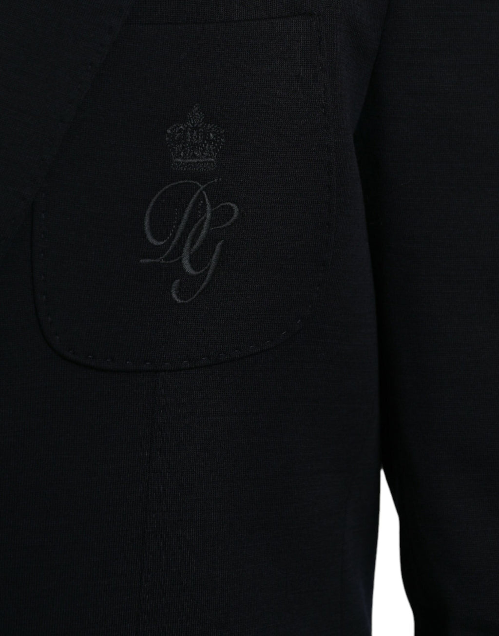 Dolce &amp; Gabbana Black Wool Single Breasted Coat Blazer