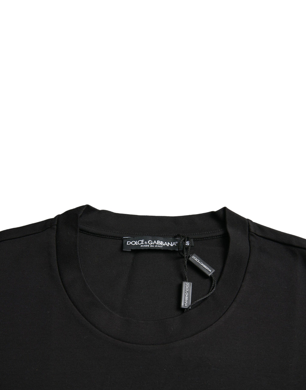 Dolce &amp; Gabbana Black With Love Always Crew Neck Top T-shirt