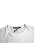 Dolce &amp; Gabbana White Cotton Pocket Short Sleeves T-shirt