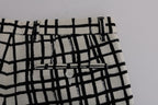 Dolce &amp; Gabbana White Black Striped Casual Shorts