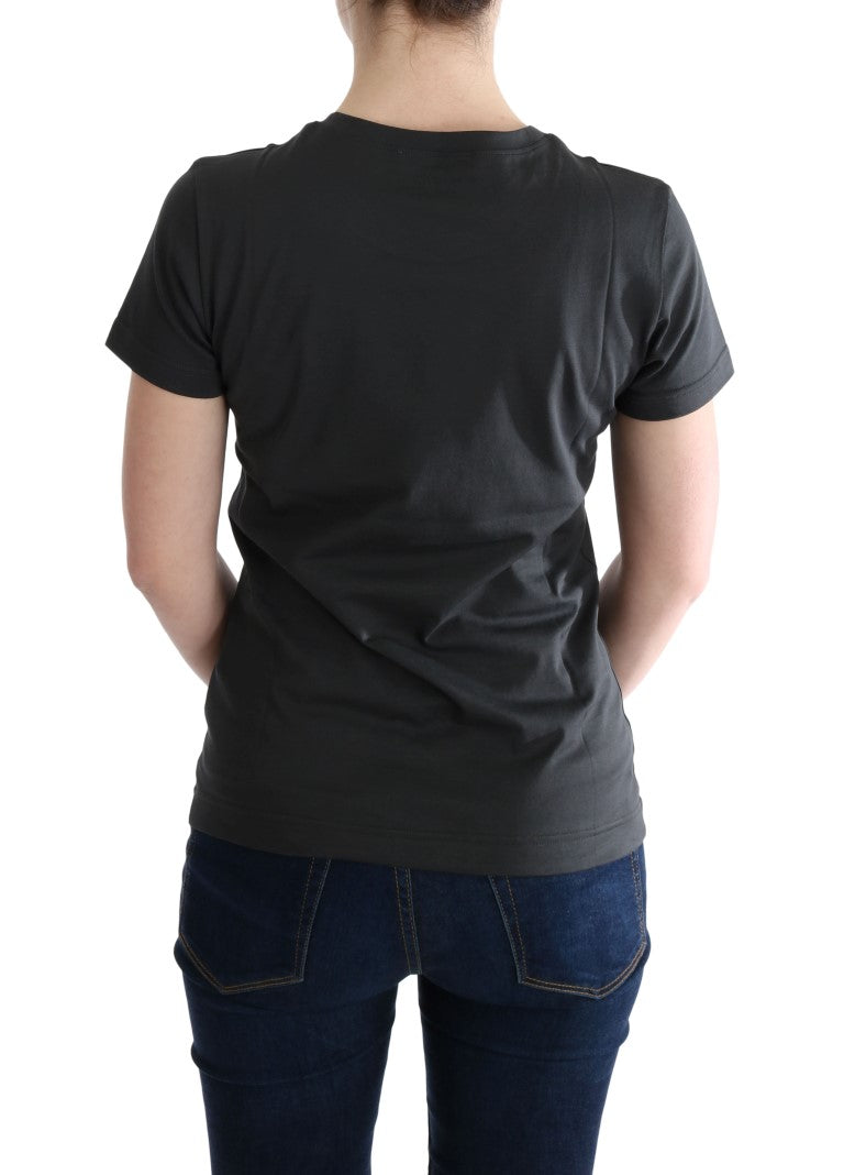 Dolce &amp; Gabbana Gray Cotton 2017 Motive T-Shirt