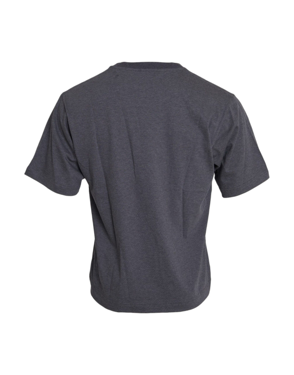 Dolce &amp; Gabbana Gray Cotton Round Neck Short Sleeve T-shirt
